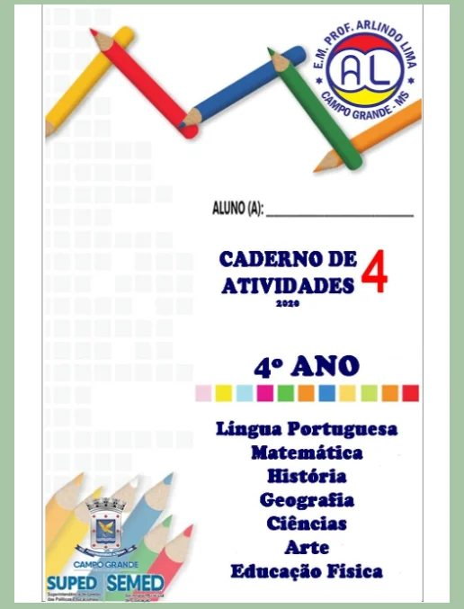 Caderno de Atividades 4 • Todas Disciplinas - 4º ano