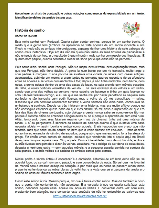 Atividade - Reconhecer o efeito de sentidos de uma palavra ou expressão II
