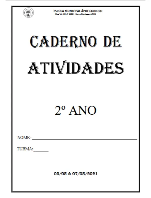 caderno atividades multidisciplinar 2o fundamental