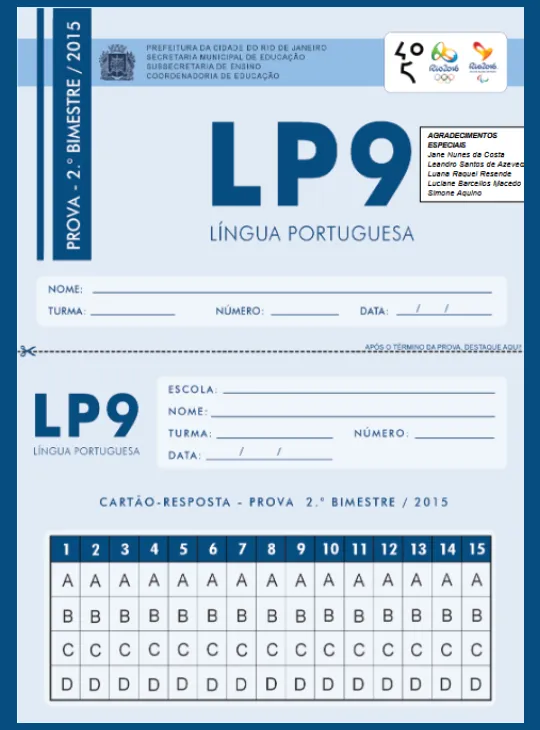 Prova • Língua Portuguesa 9º ano