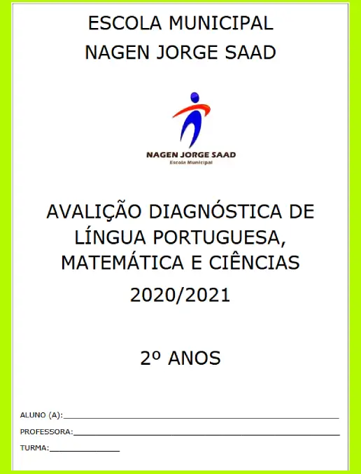 Avaliação Diagnóstica • Português - Matemática - Ciências  2º ano