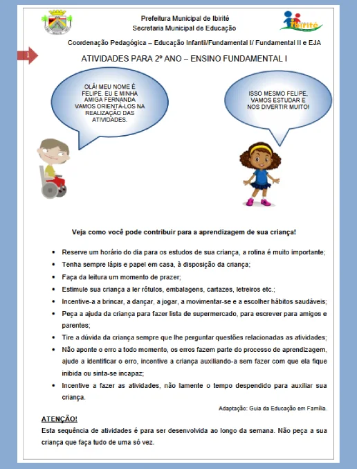 Atividade • 2º ano - Ensino Fundamental