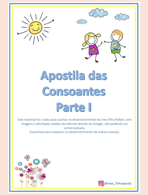 Apostila das Consoantes 1º ano - parte 1