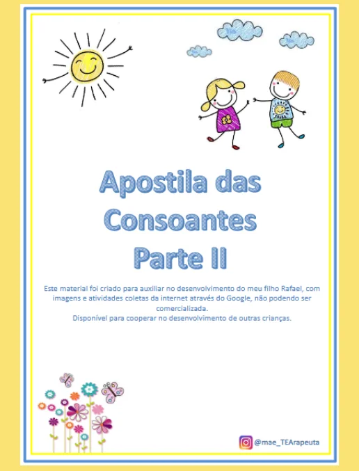 Apostila das Consoantes 1º ano – parte 2