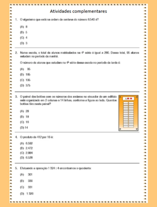 Atividades Complementares - 4º e 5º Anos Iniciais