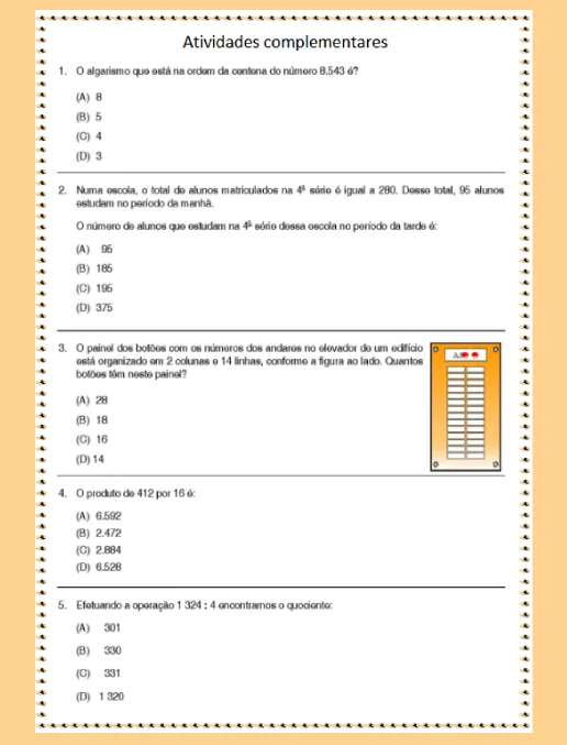 Desafio de Matemática - 5º Ens. Fundamental