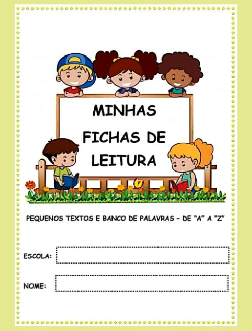 Minhas fichas de leitura - 1º ano