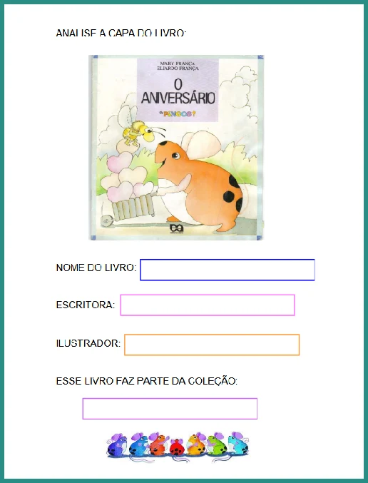 Atividade • Leitura 1º ano - O Aniversário