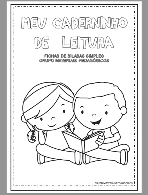 Caderno de leitura - Ficha de sílabas simples- 1º ano
