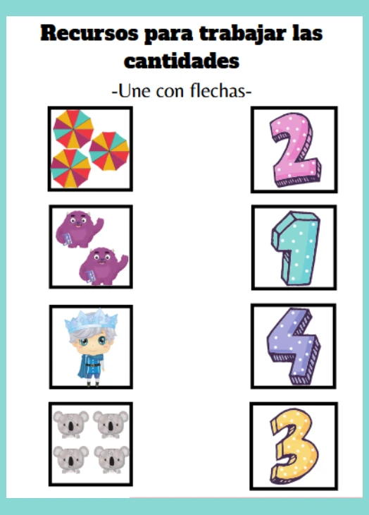 Educ Especial • Espanhol – Recursos para trabajar las cantidades
