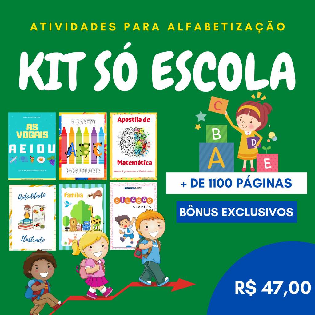 ALFABETIZAÇÃO - Apostila método fônico - II pdf - Escola em Casa