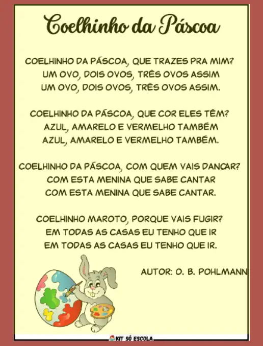 Atividade • Coelhinho da Páscoa