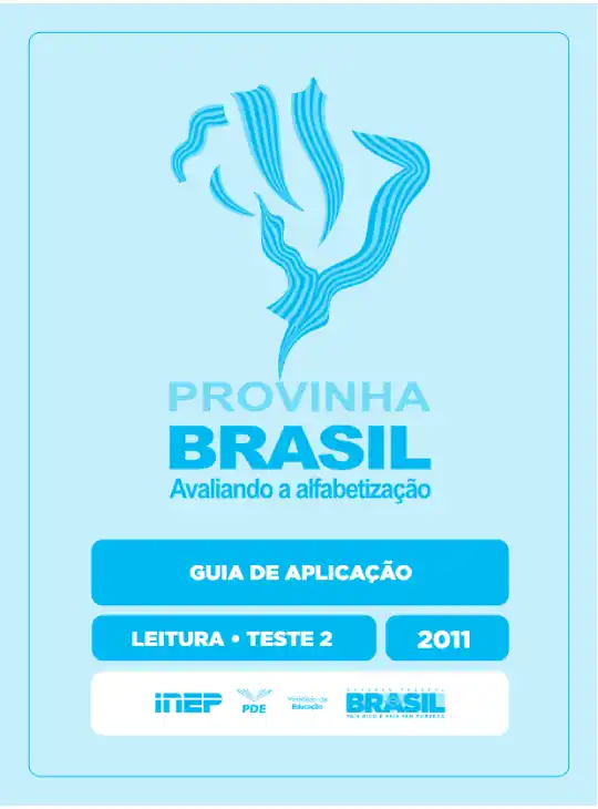 Provinha Brasil •Guia de Aplicação – Leitura Teste 2 -azul claro 2011