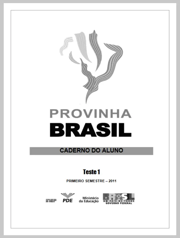 Provinha Brasil • Caderno do Aluno – Leitura Teste 1 -branco 2011