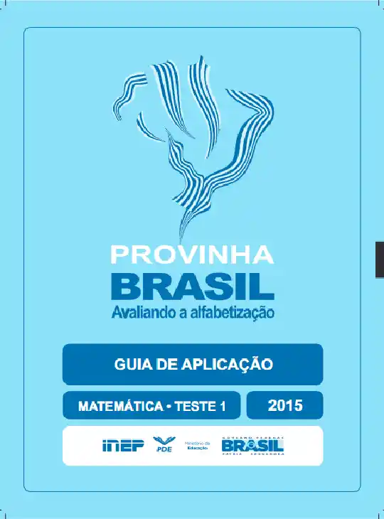 Provinha Brasil • Guia de Aplicação – Matemática Teste 1 -azul claro 2015