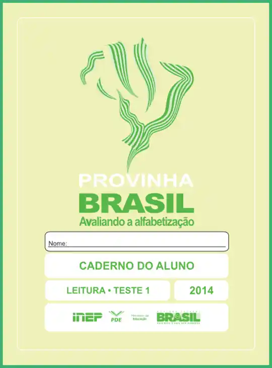 Provinha Brasil • Caderno do Aluno – Leitura Teste 1 -amarelo limão 2014