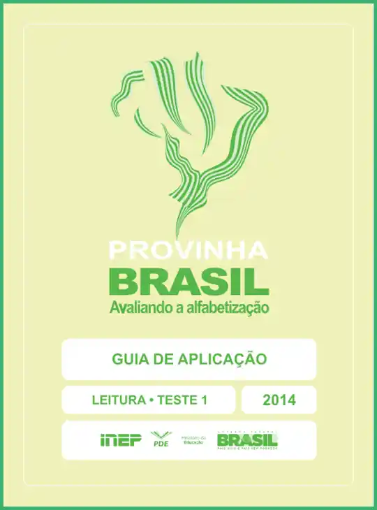 Provinha Brasil • Guia de Aplicação – Leitura Teste 1 -amarelo limão 2014