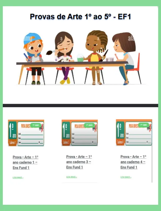 Atividade • Artes do 1º ao 5º ano EF