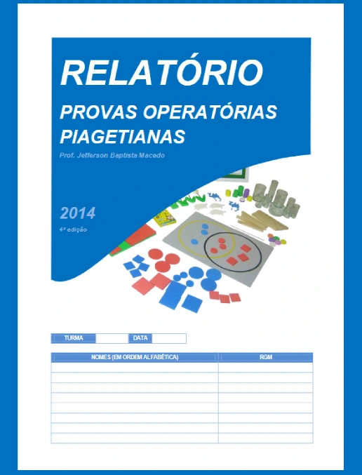 Psicopedagogia • Apostila - Provas Piagetianas
