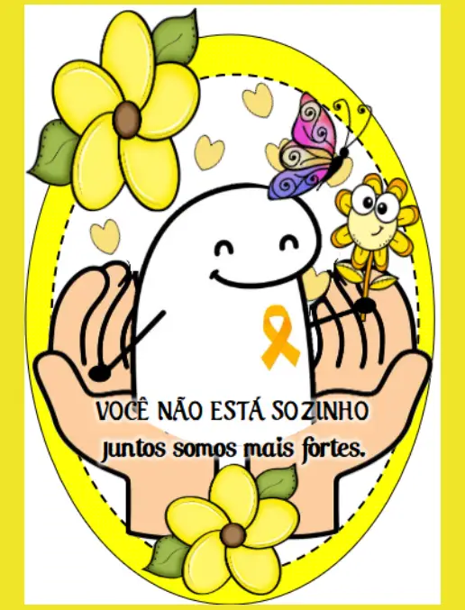 Setembro Amarelo - Banners para colorir