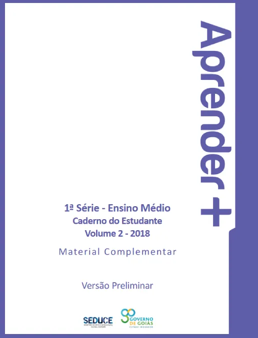 Aprender + Caderno do Estudante 1ª Série - Ensino Médio Vol 2