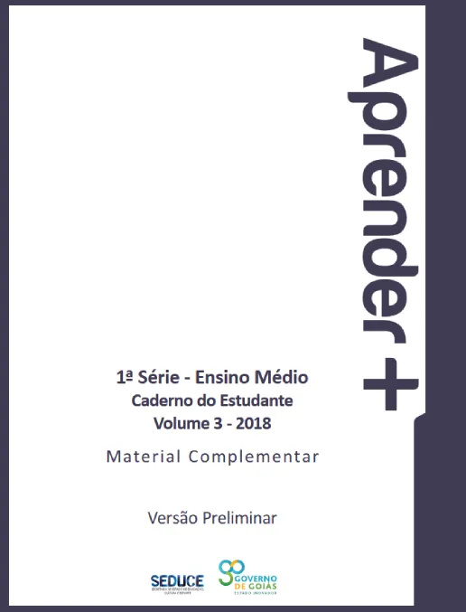 Aprender + Caderno do Estudante 1ª Série - Ensino Médio Vol 3