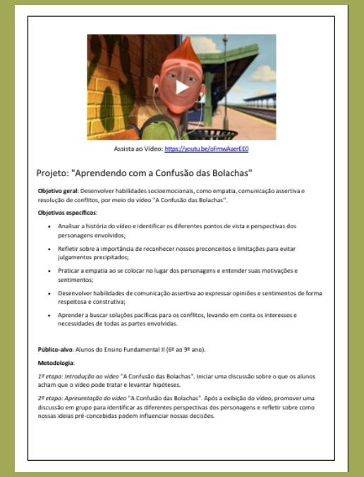 Projeto • Desenvolver habilidades socioemocionais - A confusão das bolachas