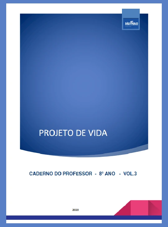 Projeto de Vida Caderno do Professor 8° ano