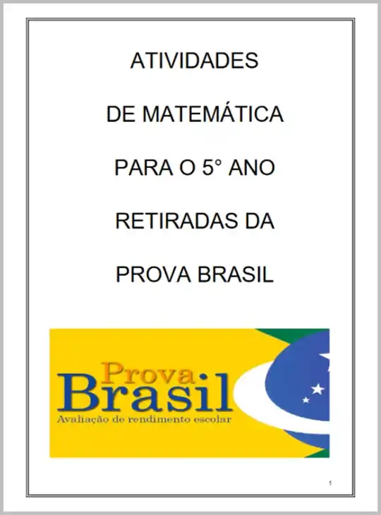 Matemática 5º ano – Retiradas da Prova Brasil