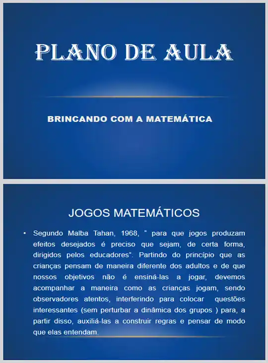 Plano de aula • Jogos matemáticos Esino Médio