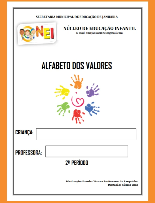 Educação Infantil • Alfabeto dos Valores