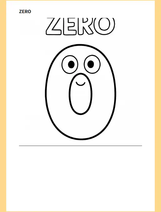 Caderno • Colorir Números - Pré-Escolar