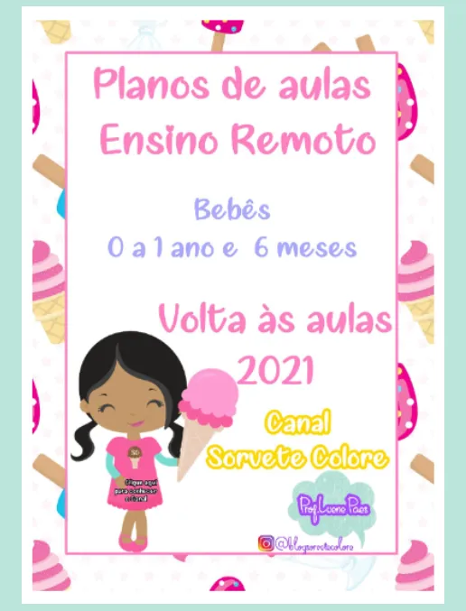 Planos de Aulas • Bebês 0 a 1 ano e 6 meses