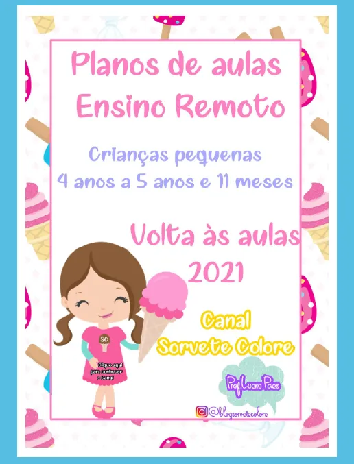 Planos de Aulas • Pré-Escolar 4 e 5 anos