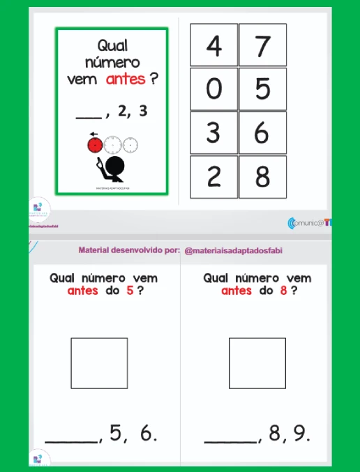 Atividades • Matemática 1° Ano Fundamental