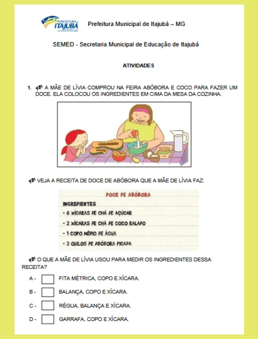 Atividades • Matemática Anos Iniciais