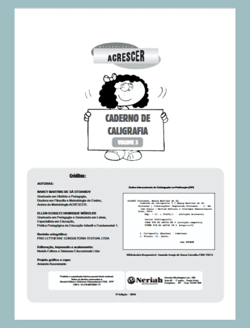 Atividades • Caderno de Caligrafia V3