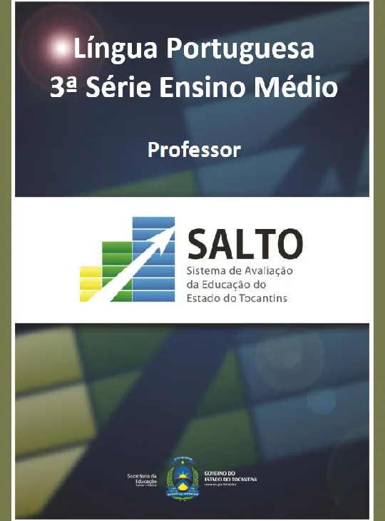Apostila SALTO – Língua Portuguesa 3ª série Ensino Médio (professor)
