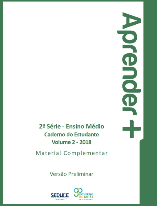 Aprender + • Caderno do Estudante 2ª Série – Ensino Médio Vol 2