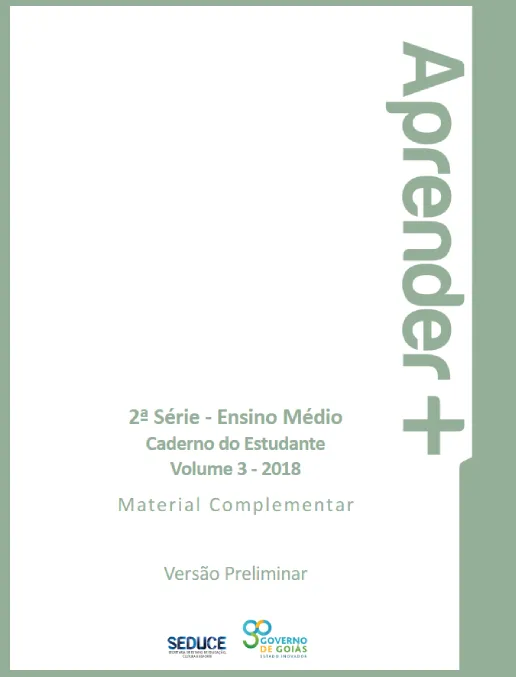 Aprender + • Caderno do Estudante 2ª Série – Ensino Médio Vol 3