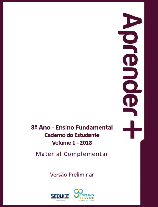 Aprender + • Caderno do Estudante 8° Ano – Ensino Fundamental Vol 1