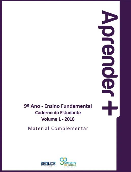 Aprender + • Caderno do Estudante 9° Ano – Ensino Fundamental Vol 1