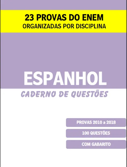 Caderno Espanhol ENEM