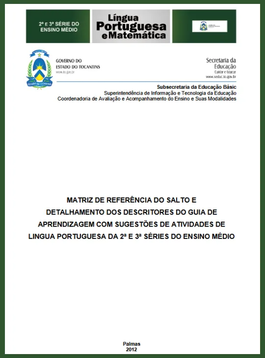 Apostila SALTO – Língua Portuguesa 2° e 3° ano Ens. Médio