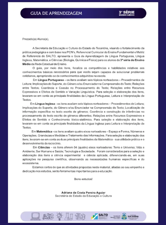 Apostila SALTO – Multidisciplinar  3° Série Ensino Médio