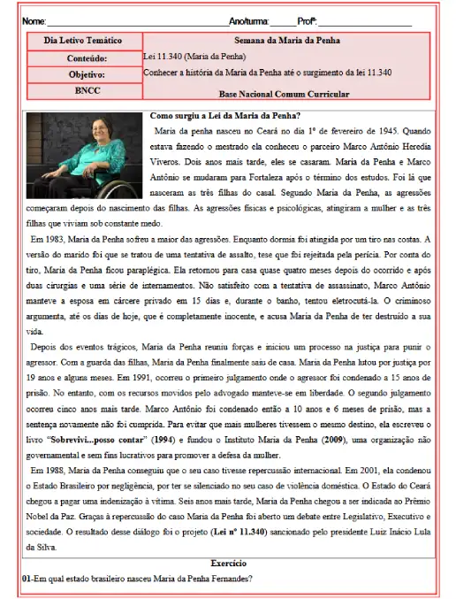 Lei Maria da Penha