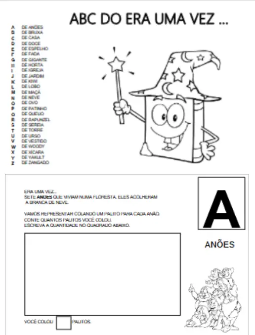 Alfabeto dos Contos de Fadas -  Atividades Lúdicas de A a Z