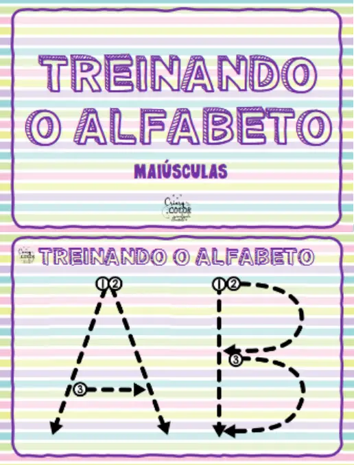 Atividade Prática Guia de Traçado do Alfabeto Maiúsculo