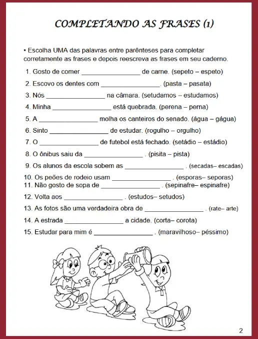 Caderno de Ortografia, Gramática e Práticas de Escrita