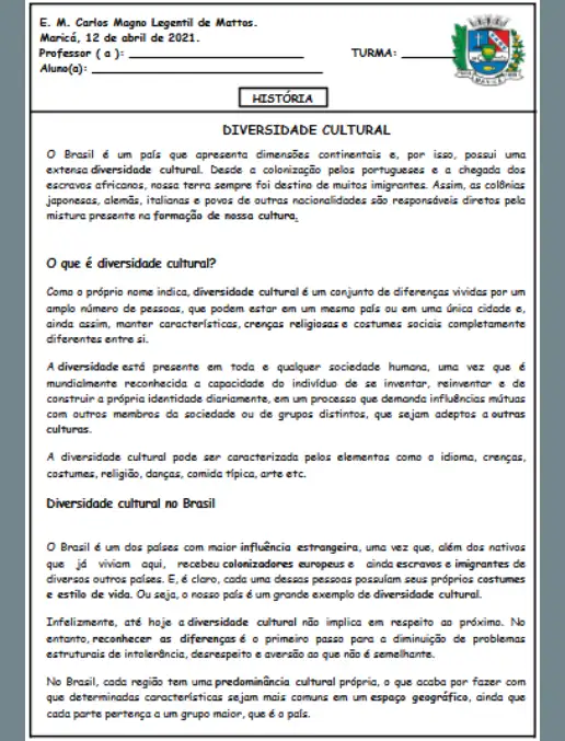Diversidade cultural no Brasil
